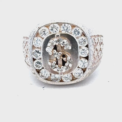 Silver ring size R (sh26539b)