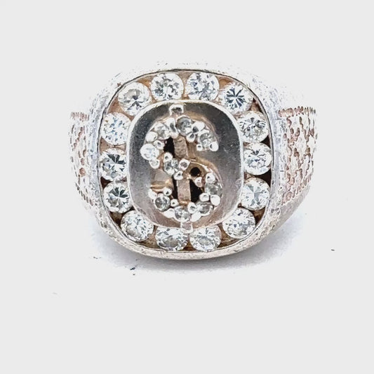 Silver ring size R (sh26539b)