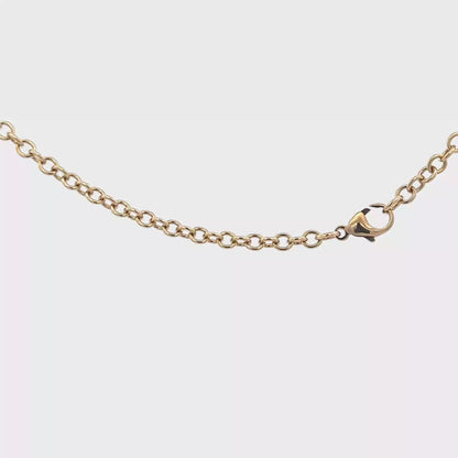 9ct yellow gold belcher chain 9g (bb1984l)