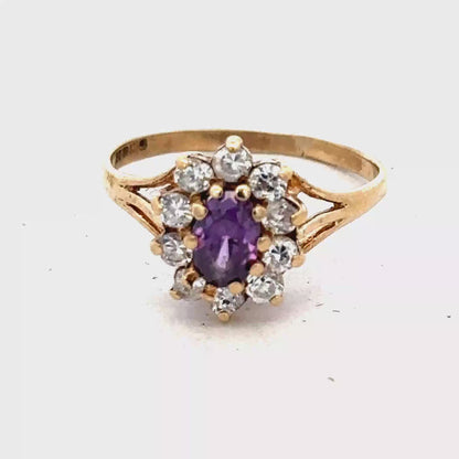 9ct yellow gold ring size M1/2 (sh25157l)