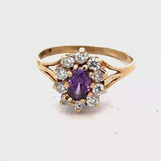 9ct yellow gold ring size M1/2 (sh25157l)