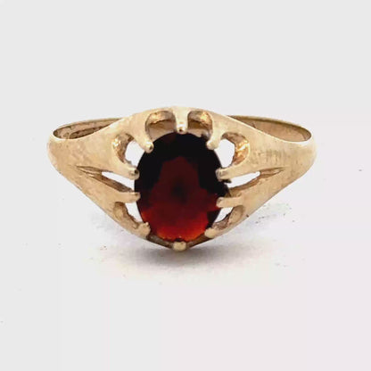 9ct yellow gold ring size V (sh26824b)