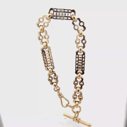 9ct yellow gold bracelet 24g (sh27818b)