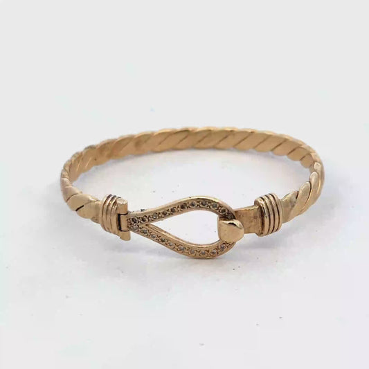 9ct yellow gold bangle 12.7g (sh25244l)