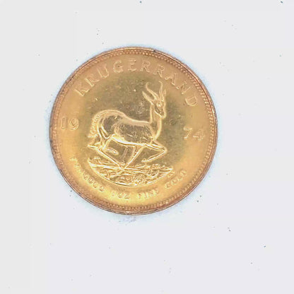 1974 Krugerrand coin 33.9g (sh28101b)