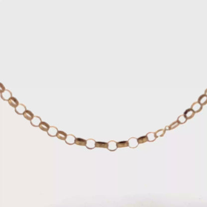 9ct yellow gold belcher chain 6g (sh25918l)