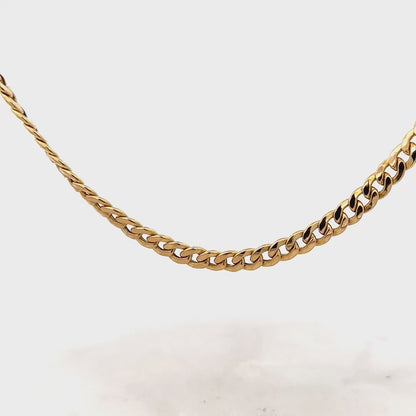 9ct yellow gold curb chain 14.6g (sh26548b)