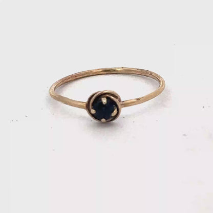 9ct yellow gold ring size M (sh25345l)