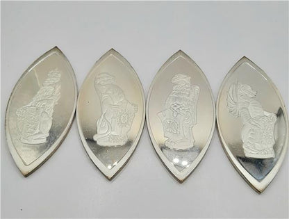 Reeves and Sons Queen's Beasts silver ingot with detailed embossed design and serial number SH25098L.