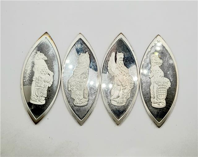 Silver ingot from The Queens Beasts series by Reeves and Sons, featuring detailed craftsmanship and a shiny metallic surface.