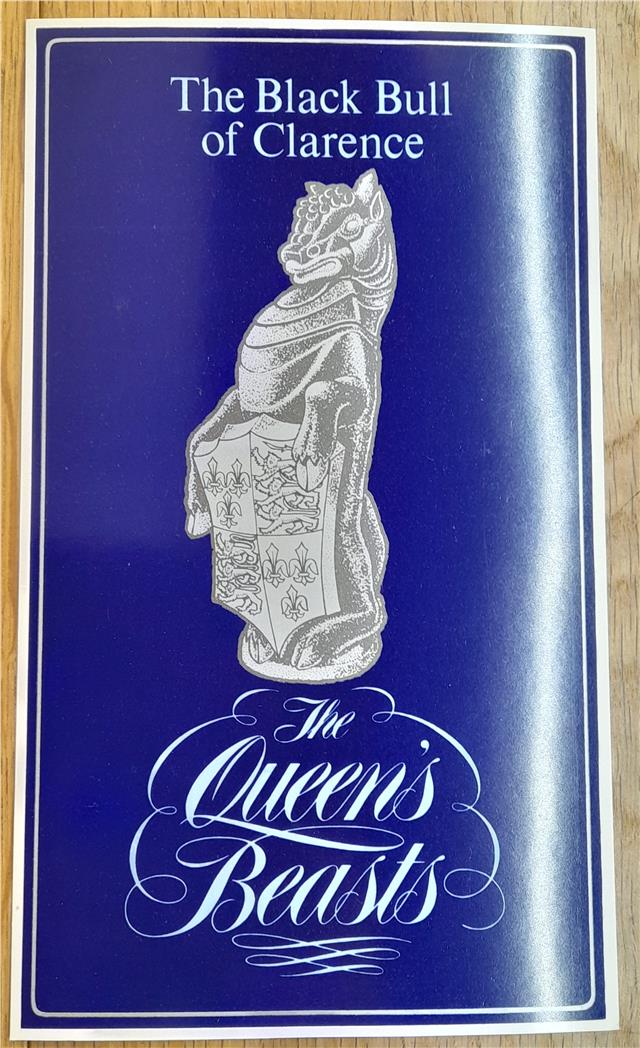 Reeves and Sons The Queens Beasts silver ingot SH25098L with intricate design and polished surface.
