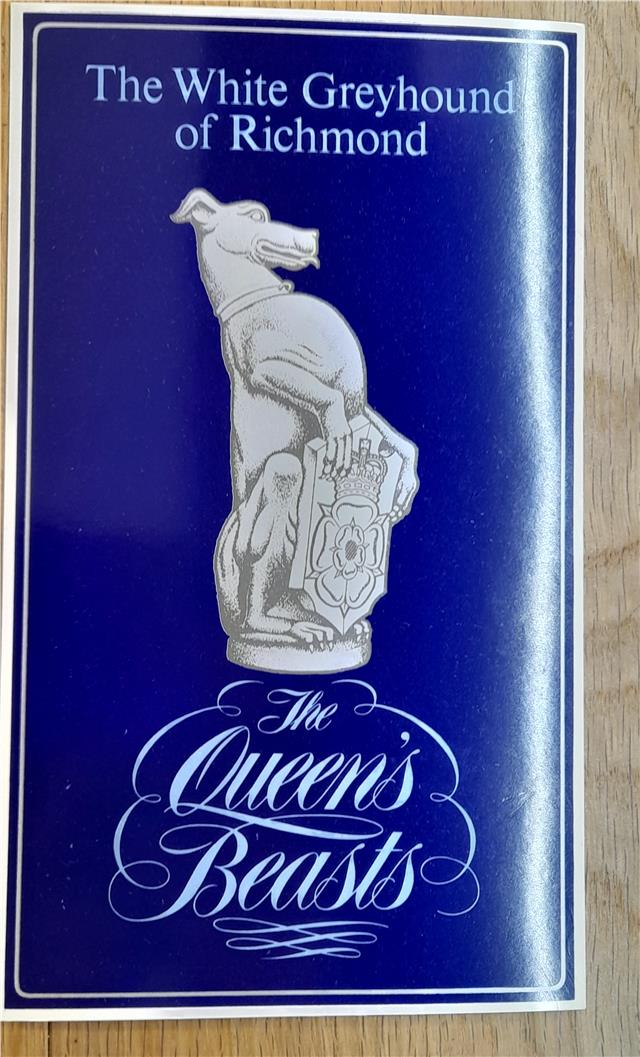 Reeves and Sons Queen's Beasts silver ingot with detailed engravings, shiny surface, and product code SH25098L.