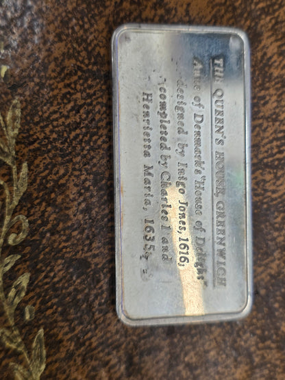 Collectible Silver Art Bar / Ingot – The Royal Pavilion, Brighton, Caernarfon Castle, Hampton Court Palace, the queens house greenwich