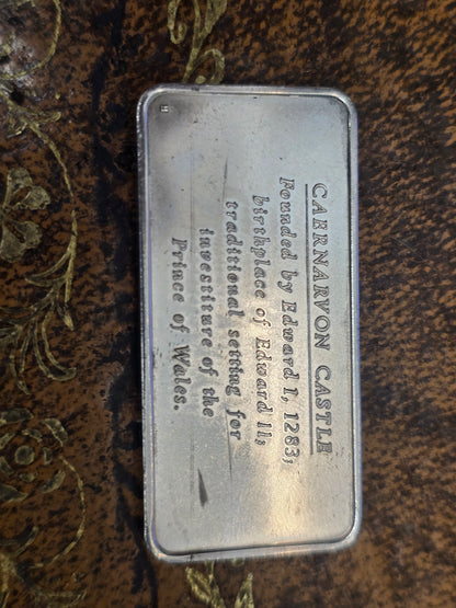 Collectible Silver Art Bar / Ingot – The Royal Pavilion, Brighton, Caernarfon Castle, Hampton Court Palace, the queens house greenwich