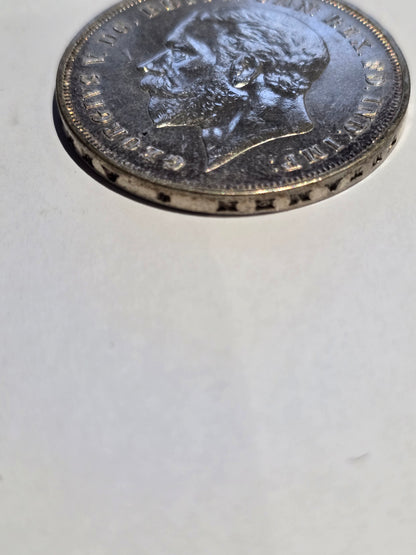 1935 King George V "Rocking Horse" Silver Crown (.500 Silver) – British Jubilee Commemorative Five Shilling Coin (sh24507l)