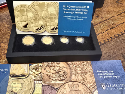 2024 queen Elizabeth full, half, quarter & one eighth sovereign set