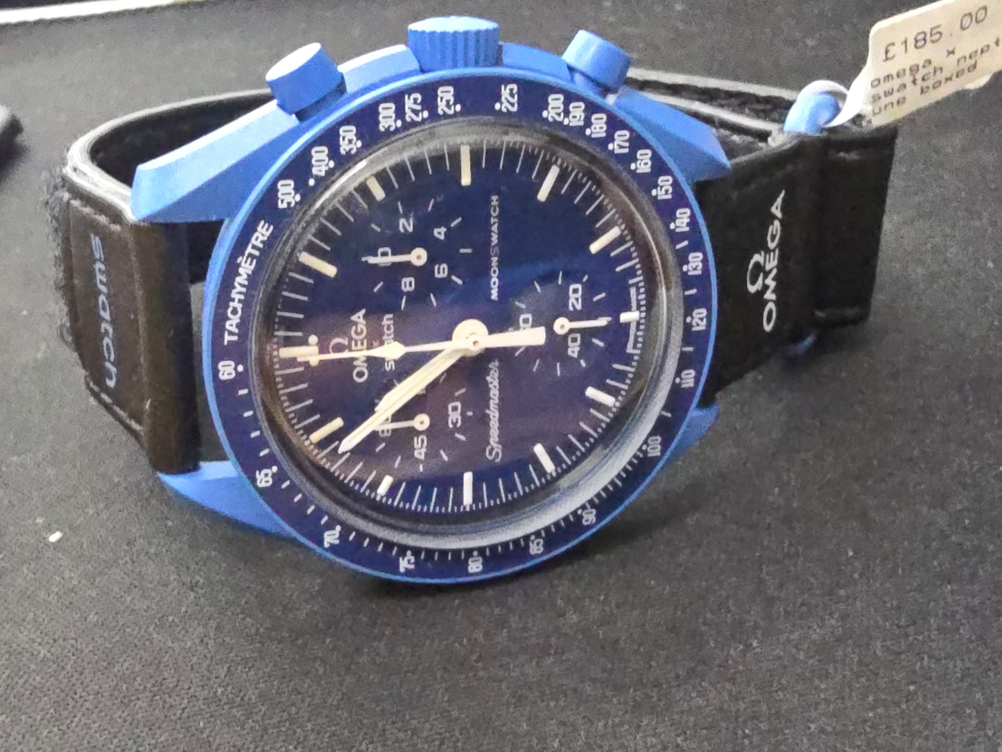 Omega swatch x mission to Neptune watch boxed & papers