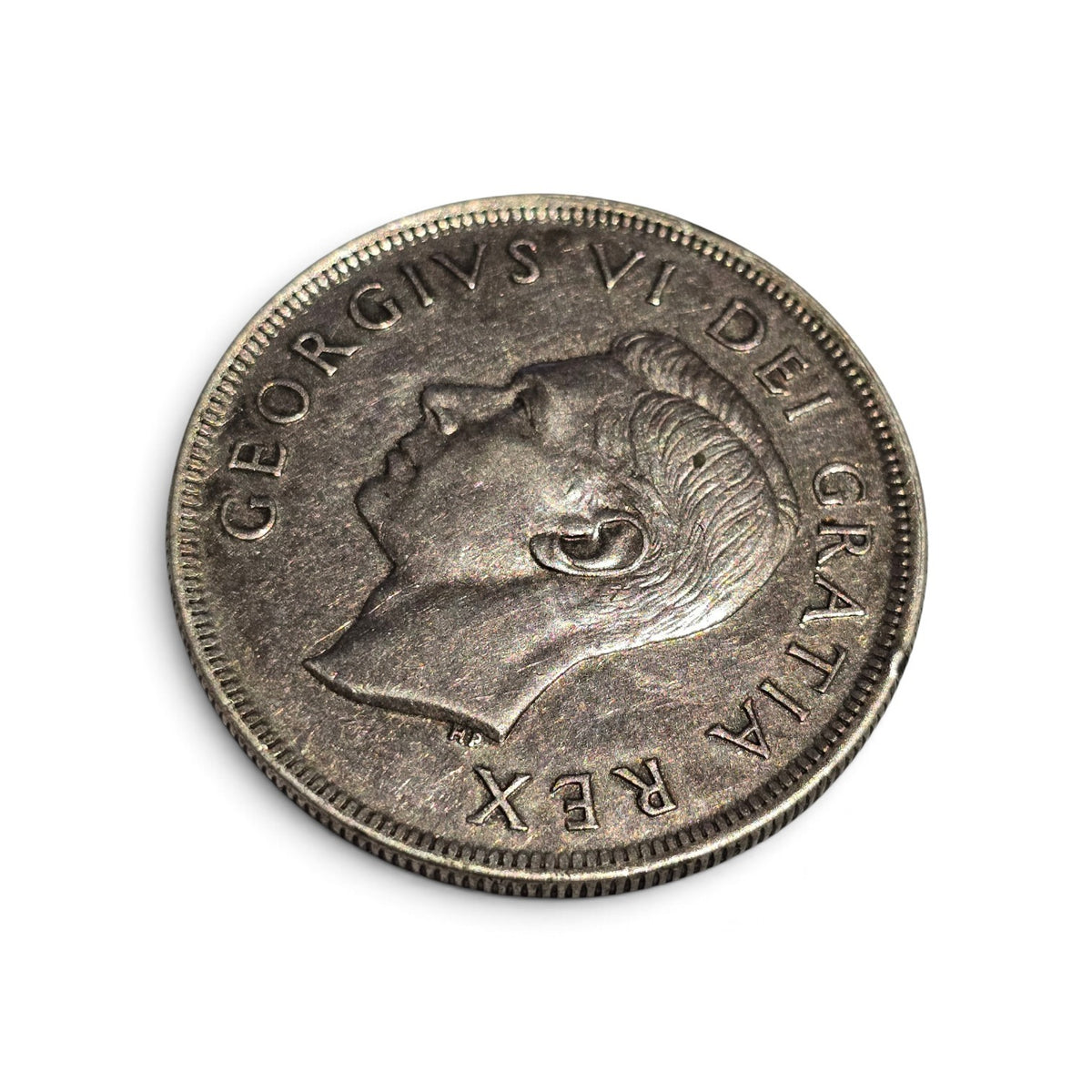 1949 Canada Newfoundland Confederation Silver Dollar (.800 Fine Silver) – Historic Sailing Ship Commemorative. (sh25005l)