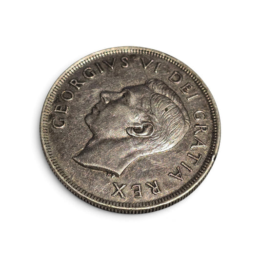 1949 Canada Newfoundland Confederation silver dollar coin featuring a historic sailing ship, made of .800 fine silver by Reeves and Sons.