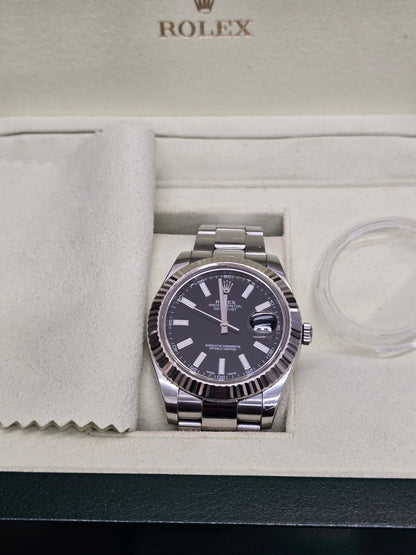 Rolex date just 41mm, model 116334, age 2014, full set