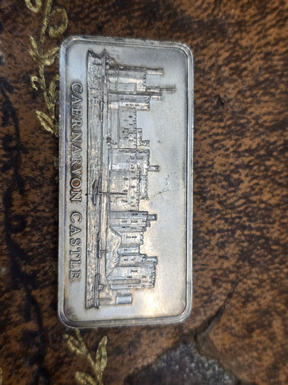 Collectible Silver Art Bar / Ingot – The Royal Pavilion, Brighton, Caernarfon Castle, Hampton Court Palace, the queens house greenwich