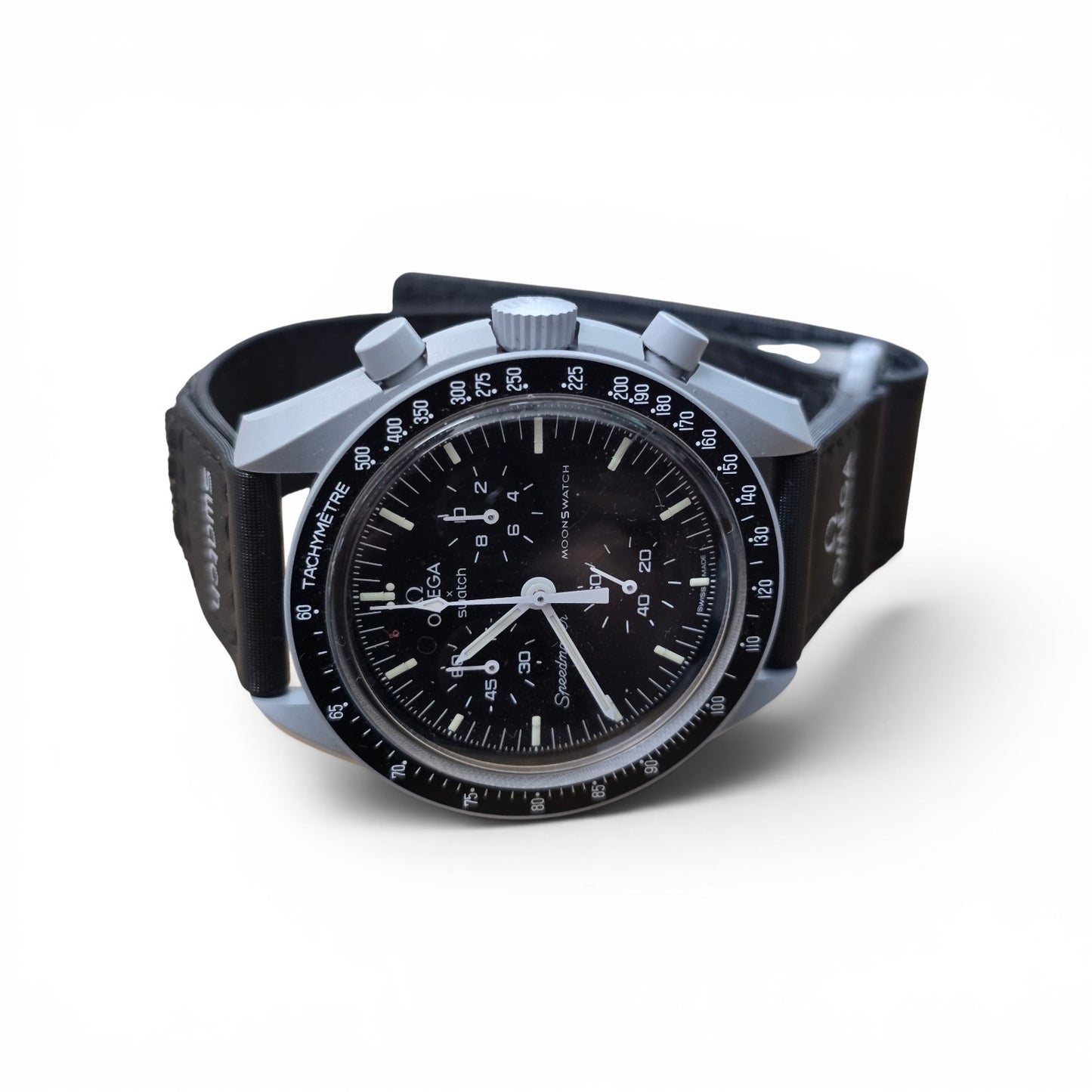 Omega swatch x mission to the moon watch, boxed & papers