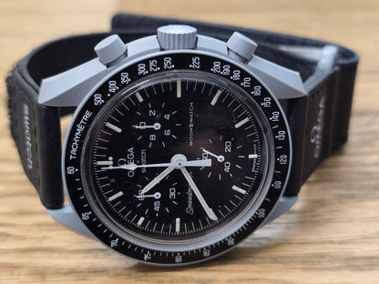 Omega swatch x mission to the moon watch, boxed & papers