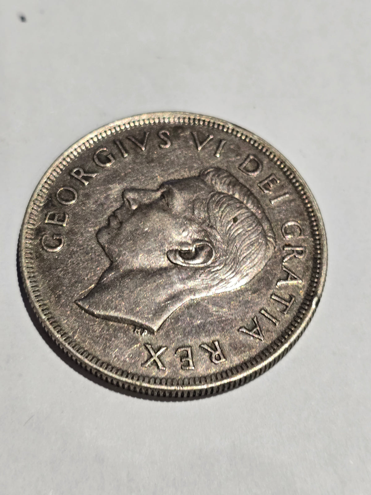 1949 Canada Newfoundland Confederation Silver Dollar (.800 Fine Silver) – Historic Sailing Ship Commemorative. (sh25005l)