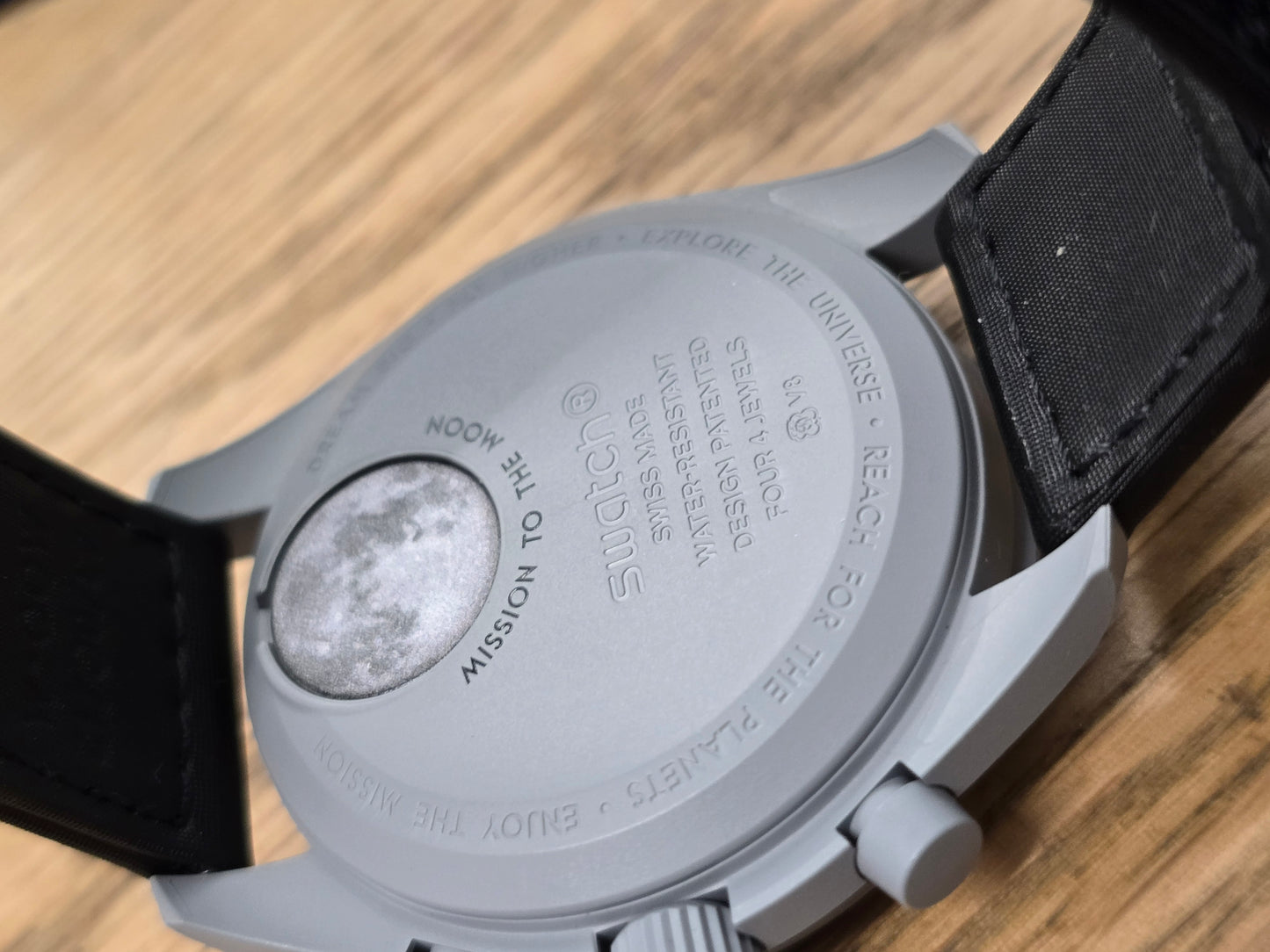 Omega swatch x mission to the moon watch, boxed & papers