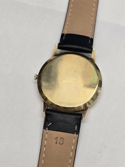 Vintage Buren Intra-Matic Automatic Gold Plated Men’s Watch – Sunburst Dial & Date (sh25434l)