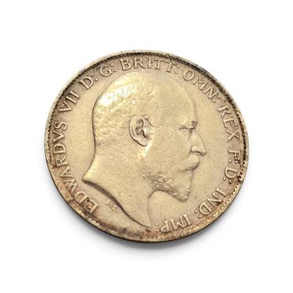 1902 Edward VII Gold Sovereign / Half Sovereign – St. George & Dragon Design