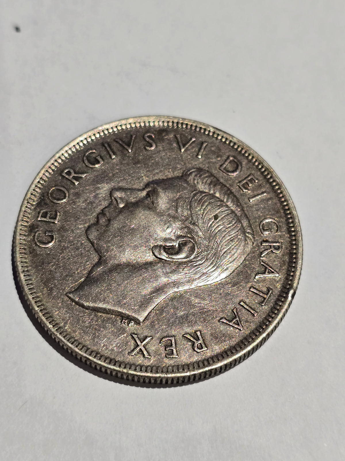 1949 Canada Newfoundland Confederation Silver Dollar (.800 Fine Silver) – Historic Sailing Ship Commemorative. (sh25005l)