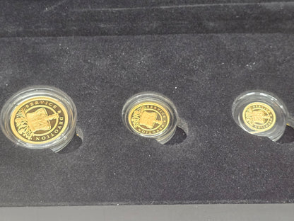 2022 queen Elizabeth half, quarter and 1 eighth sovereign coin set