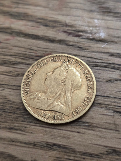 Victoria 1899 Gold Half Sovereign Coin – St. George & Dragon – Great Britain