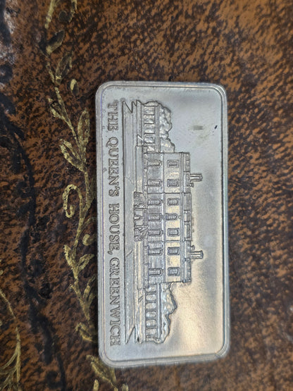 Collectible Silver Art Bar / Ingot – The Royal Pavilion, Brighton, Caernarfon Castle, Hampton Court Palace, the queens house greenwich