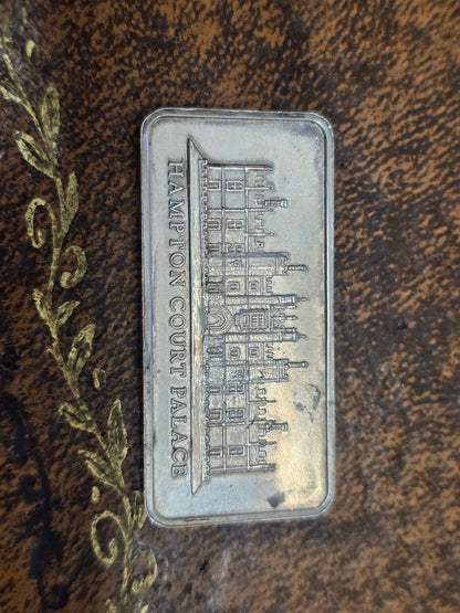 Collectible Silver Art Bar / Ingot – The Royal Pavilion, Brighton, Caernarfon Castle, Hampton Court Palace, the queens house greenwich