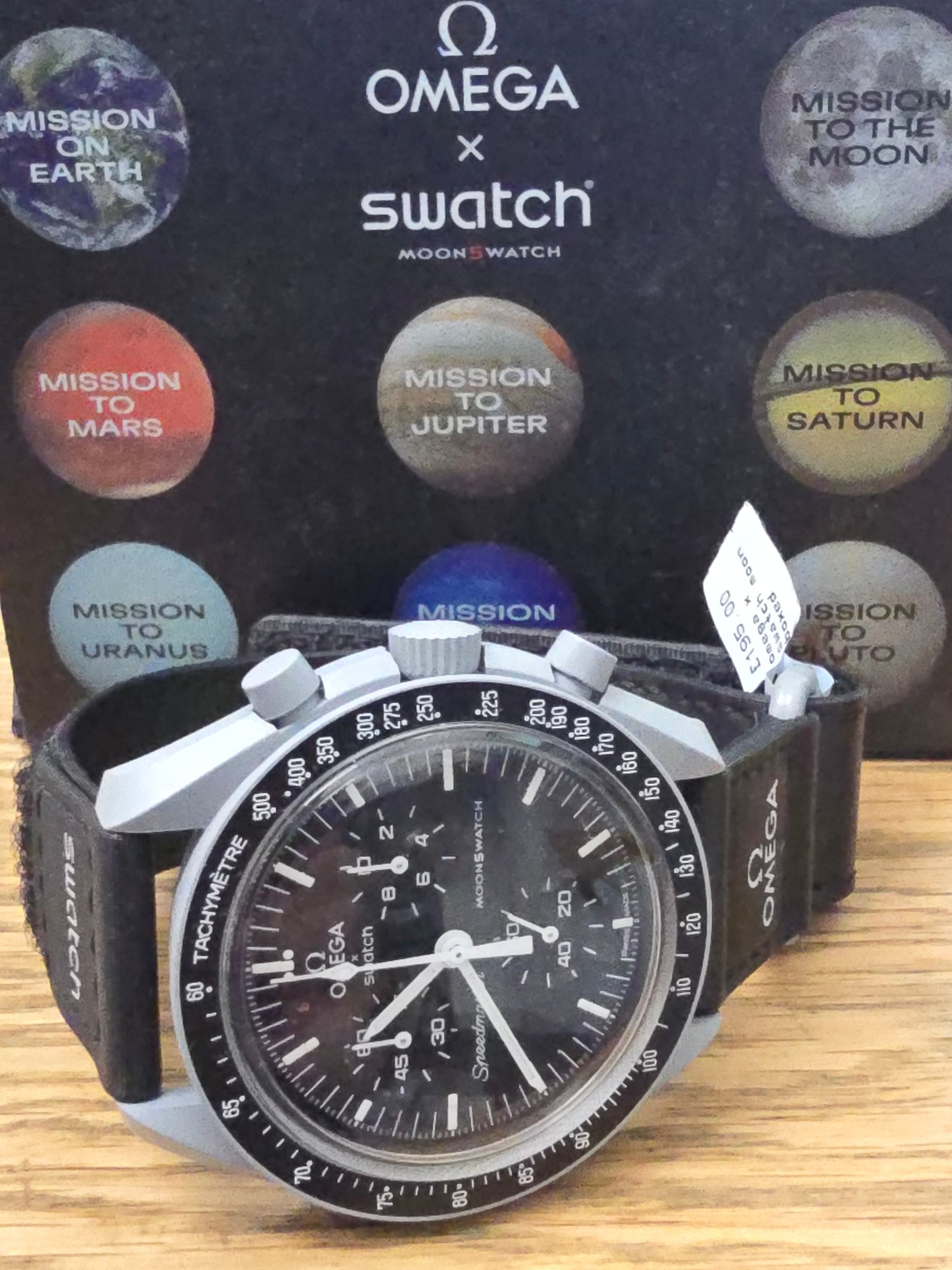Omega swatch x mission to the moon watch, boxed & papers