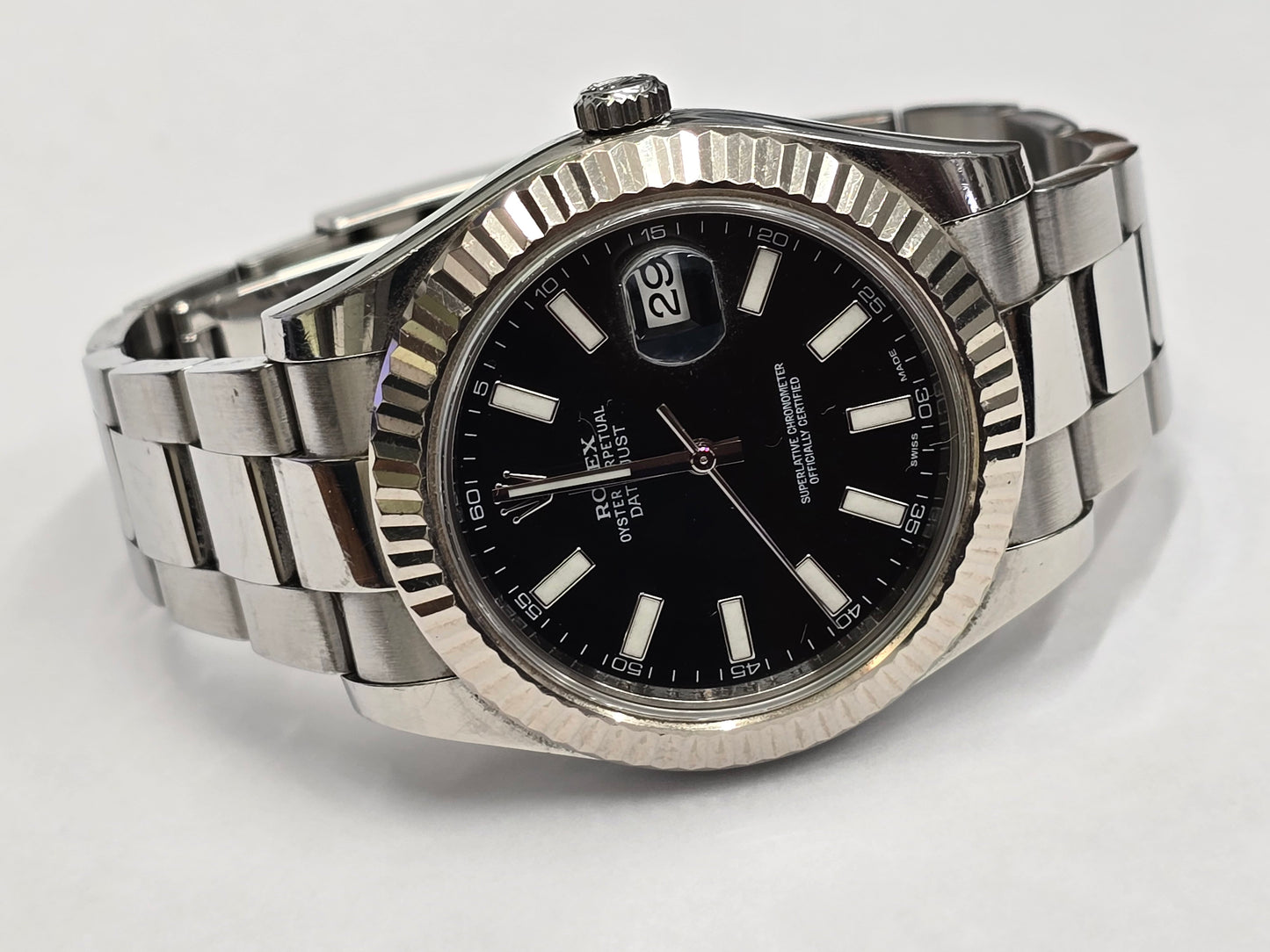 Rolex date just 41mm, model 116334, age 2014, full set