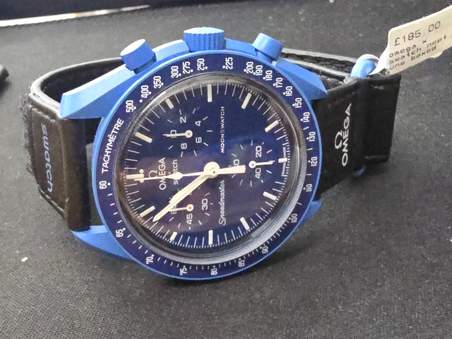Omega swatch x mission to Neptune watch boxed & papers