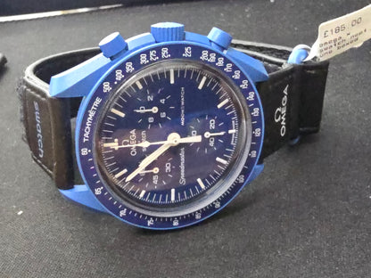 Omega swatch x mission to Neptune watch boxed & papers