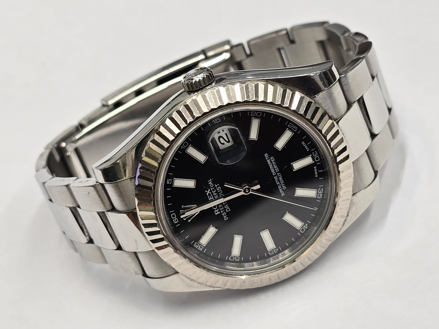 Rolex date just 41mm, model 116334, age 2014, full set