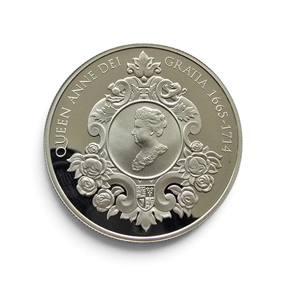 UK 2014 Queen Elizabeth II / Queen Anne 5 Five Pound Crown Coin Proof / BU (sh24487l)
