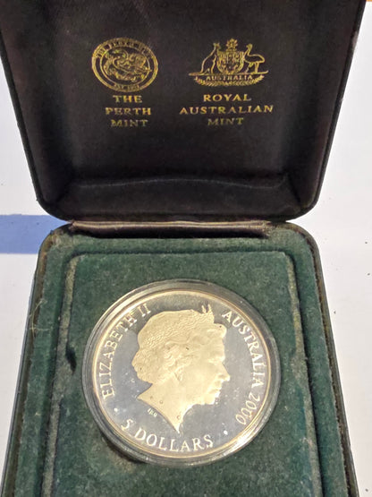 Australia 2000 Sydney Olympics "Platypus" $5 Five Dollars Silver Proof Coin (Joint Mint Issue) (sh24614l)