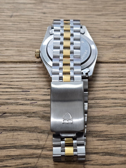 Tudor Prince Date Two-Tone Champagne Dial Automatic Watch - Steel & Gold 34mm