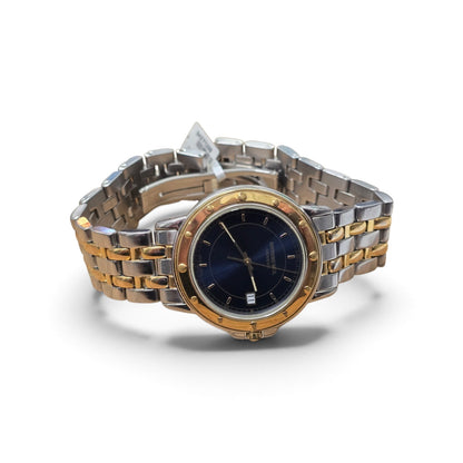 Raymond Weil Genève Two-Tone Blue Dial Date Quartz Watch - Steel & Gold