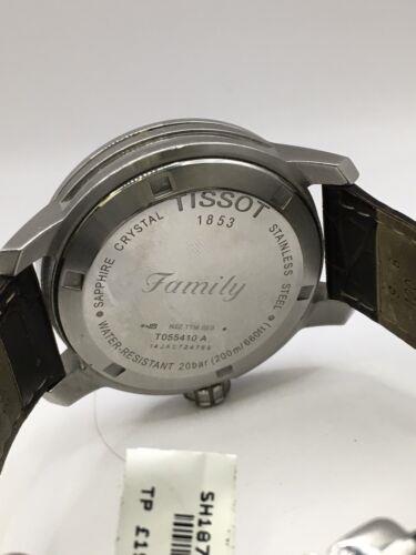 Elegant Tissot Gents Watch with a silver dial, stainless steel band, and classic design, showcasing the brand's timeless style.