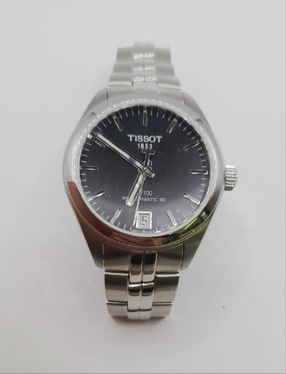 Tissot PR100 watch with box and papers, stainless steel case and bracelet, classic design, model SH21997L.