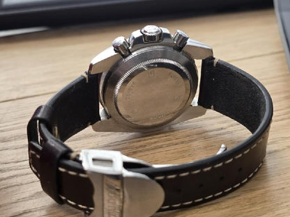 Tudor 20350N watch full set with original box and papers, vintage 2011 model, featuring stainless steel bracelet and black dial