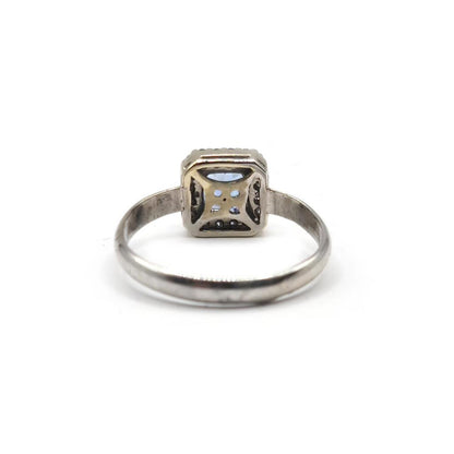 14ct diamond halo style ring featuring a 1.10 CRT central diamond and intricate halo design, unbranded jewelry piece