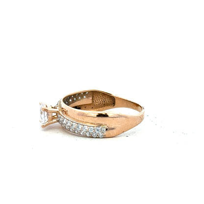 14ct gold ring in size P featuring a smooth band design, unbranded jewelry suitable for elegant everyday wear.